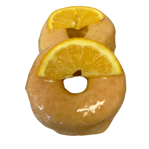 Orange Citrus race glazed donut